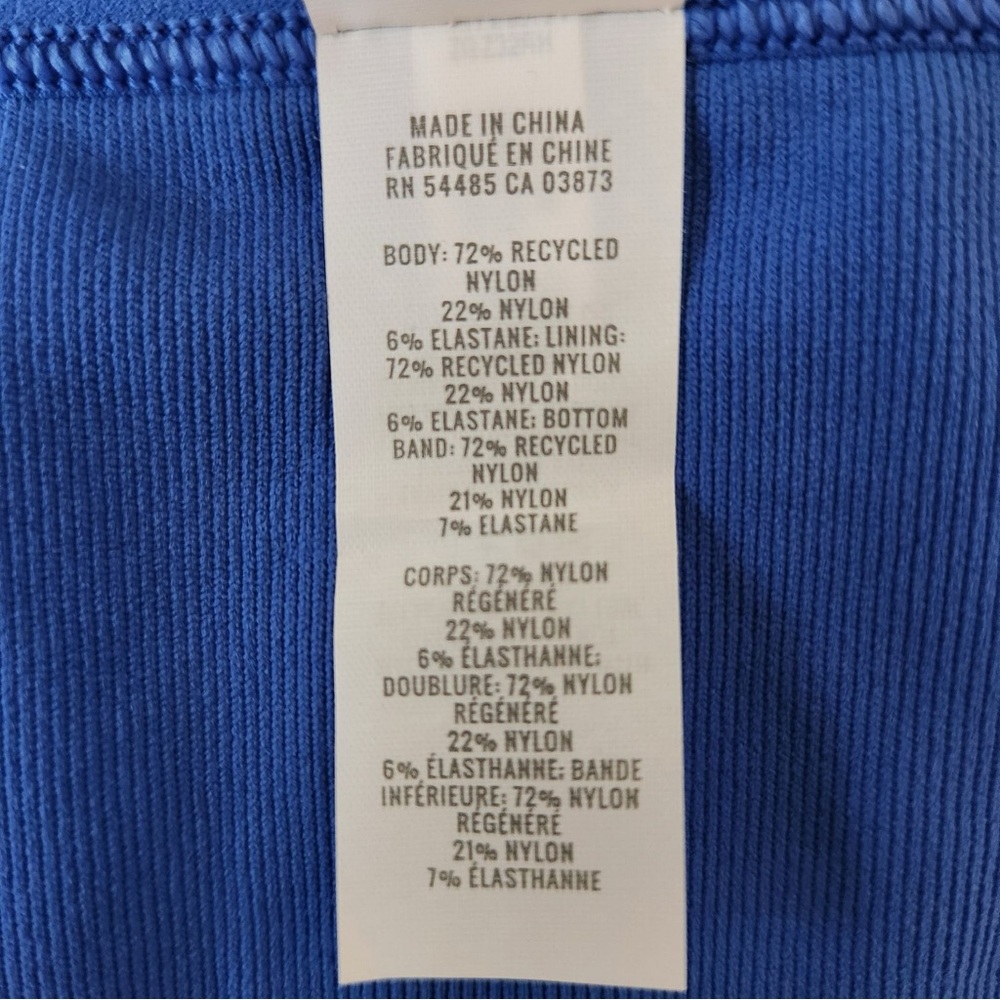 Aerie Seamless Rooftop Garden Lace Bra Top in Cobalt Blue - Picture 10 of 10